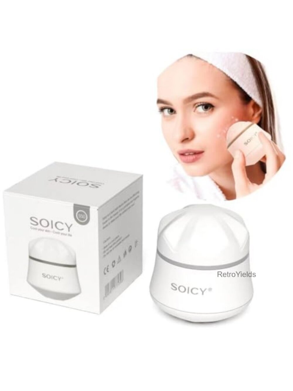 Stainless Steel Ice Face Eye Massage Roller Skin Care Tool
